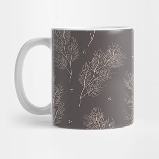 Vintage floral leaf pattern Mug